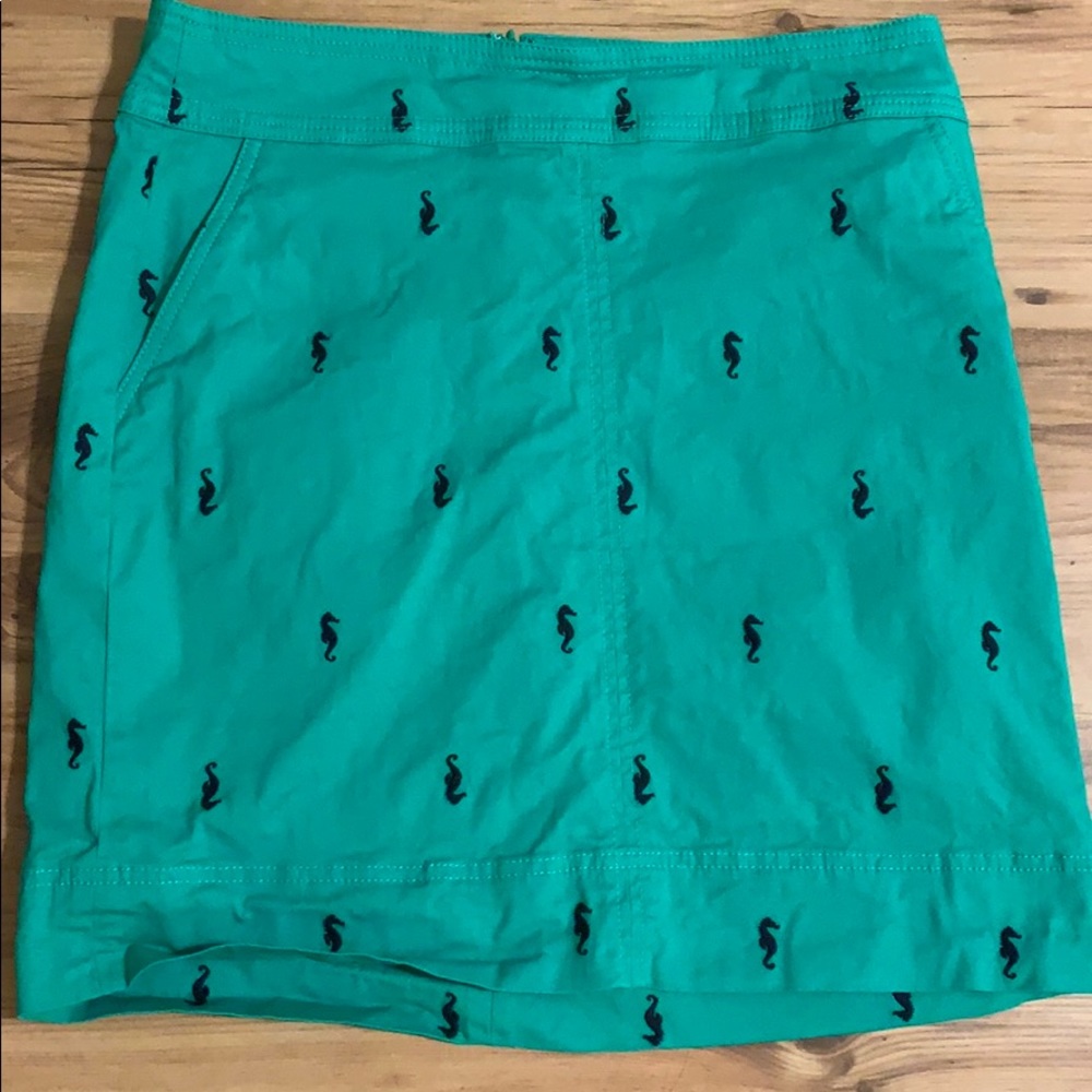 NWOT Talbots skirt with seahorses